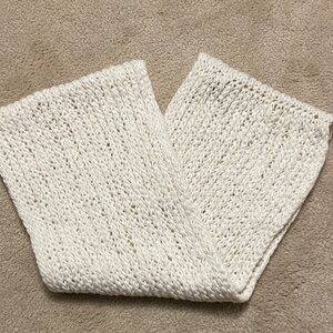 Saks Fifth Avenue Cream Knit Scarf
